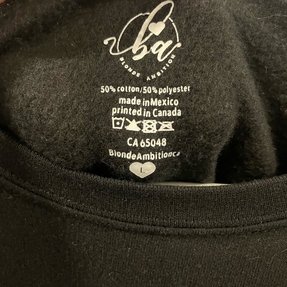 Blonde Ambition- TIRED AF- Black Sweater - Picture 2 of 3